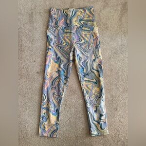 Gottex Swirl Pattern Leggings in Multicolor